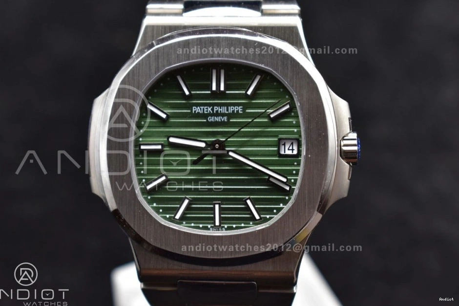 Dial Best V2 SS On Nautilus Textured Edition A324 1A Green Clone 1:1 Bracelet Super 5711 3KF 1107